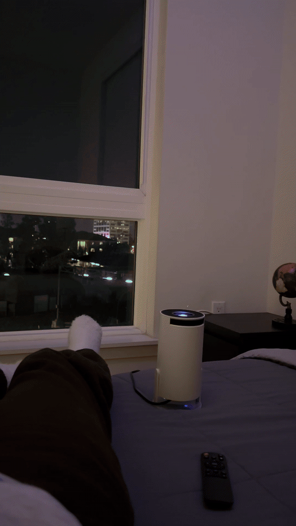 Cozy Night Movie Projector