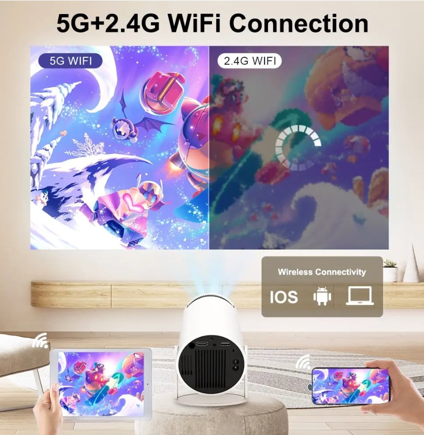 Cozy Night Movie Projector